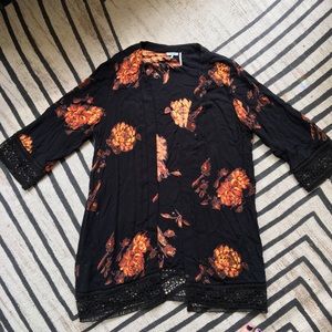 Urban Outfitter Black Kimono
